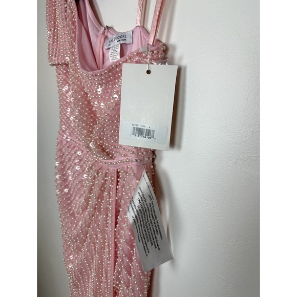 NWT Mac Duggal 93735 Pink One Shoulder (Missing Jewels) sz 4 - Picture 6 of 13